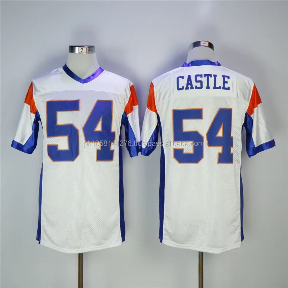 Touch Down American Football T Shirt Stitching On Shoulders And