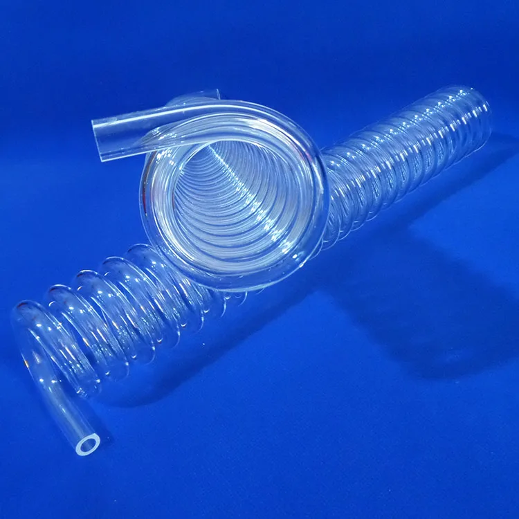 
Transparent large quartz tube spiral quartz glass tube accept custom  (62006581277)