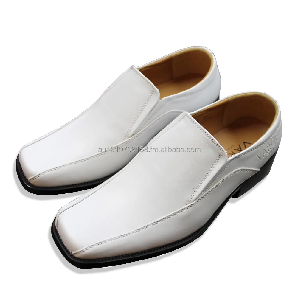 white slip on dress shoes