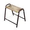 Rustic Industrial Metal Wood Stackable Stool, Children's Vintage Metal Legged Stackable Stools, Bedside Nightstand, Ottoman