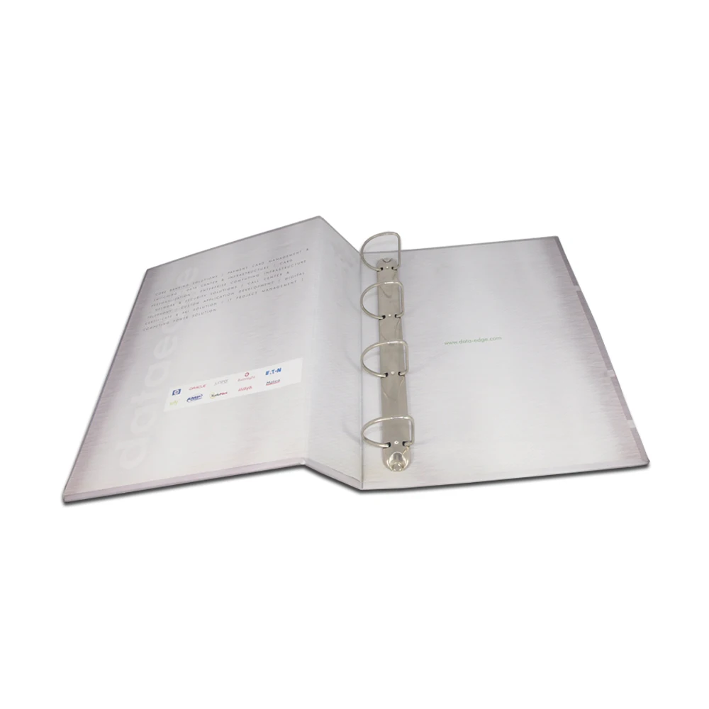 Custom 3 Ring Binder A4 Size Paper Black Presentation Hardcover Folders