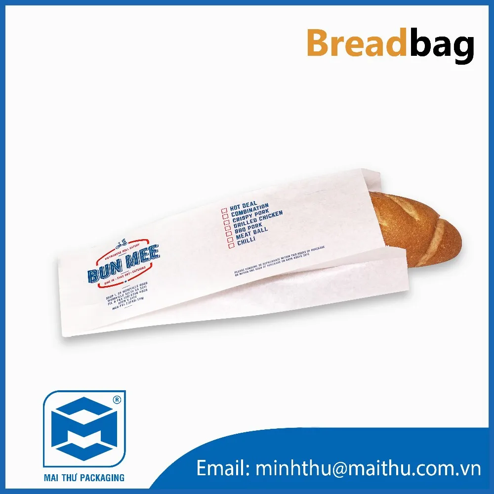 Custom Bread Paper Bag Food Packaging Buy Paper Bag For Food