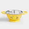 Yellow Pineapple Cutting Deep Colander