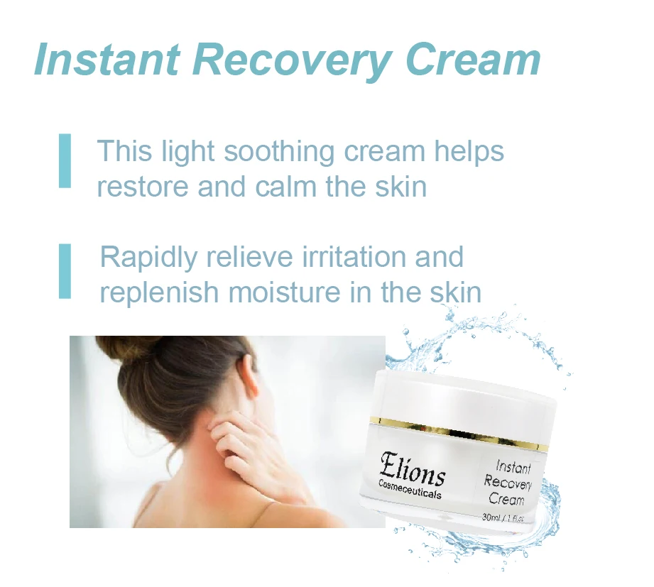 oem anti allergy aloe vera soothing gel recovery cream for face