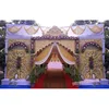 Indian Wedding Welcome Entrance Gate/Marriage Cutting Crystal Welcome Gates/Double Pillars White Marriage Entrance Gates
