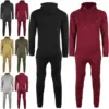 Mens Hooded Sweatshirt Destroyed Ripped Loungewear Bottom Tracksuit