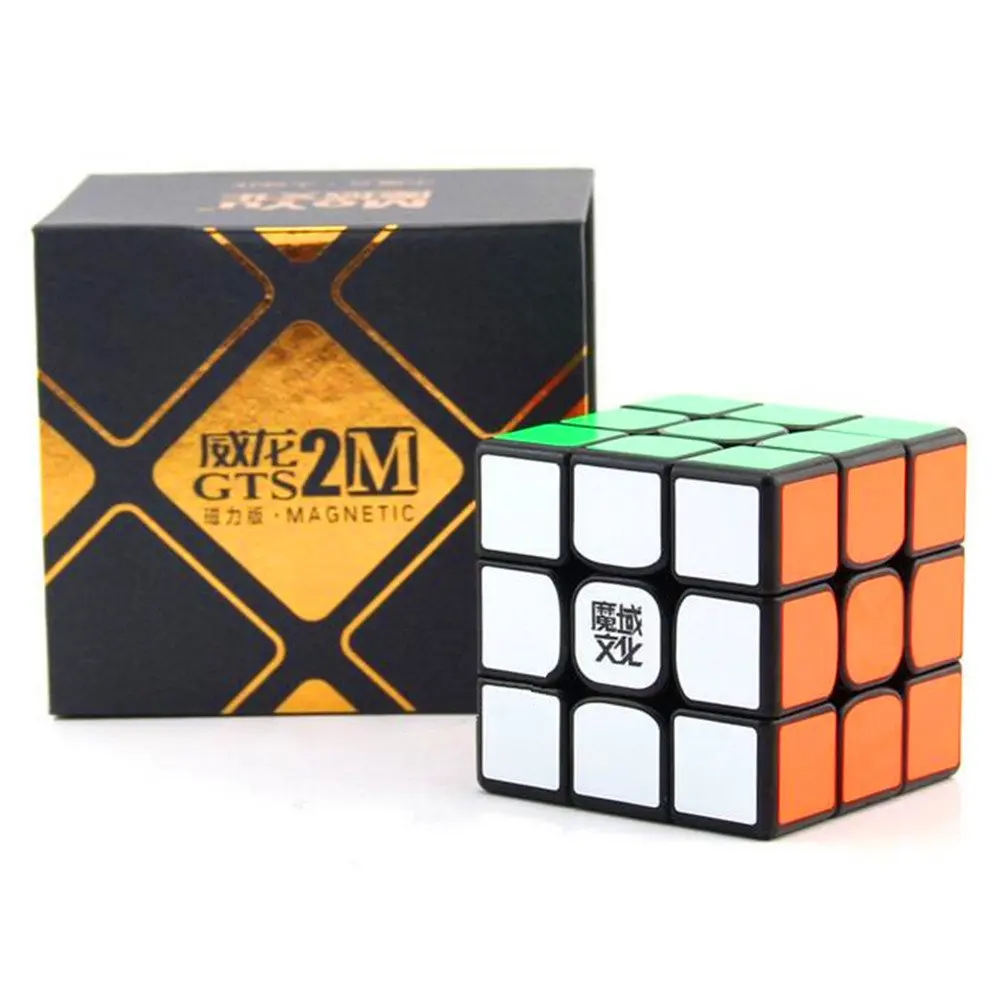 CuberSpeed MoYu WeiLong GTS2 M Black 3x3 Magic cube magnetic MoYu WeiLong GTS V2 magnetic3x3x3 Speed cube Puzzle