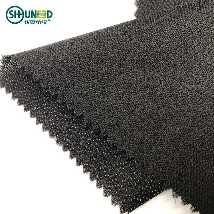 
Best selling 80gsm fusing fabric twill weaving woven interlining Adhesive 80 woven tailored interlining for jacket, suits, coats 
