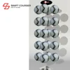 Retail soccer ball holder shelves display rack stand