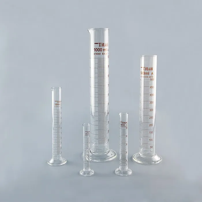 Lab Borosilicate Glass Measuring Cylinder Graduated Cylinder Class A ...