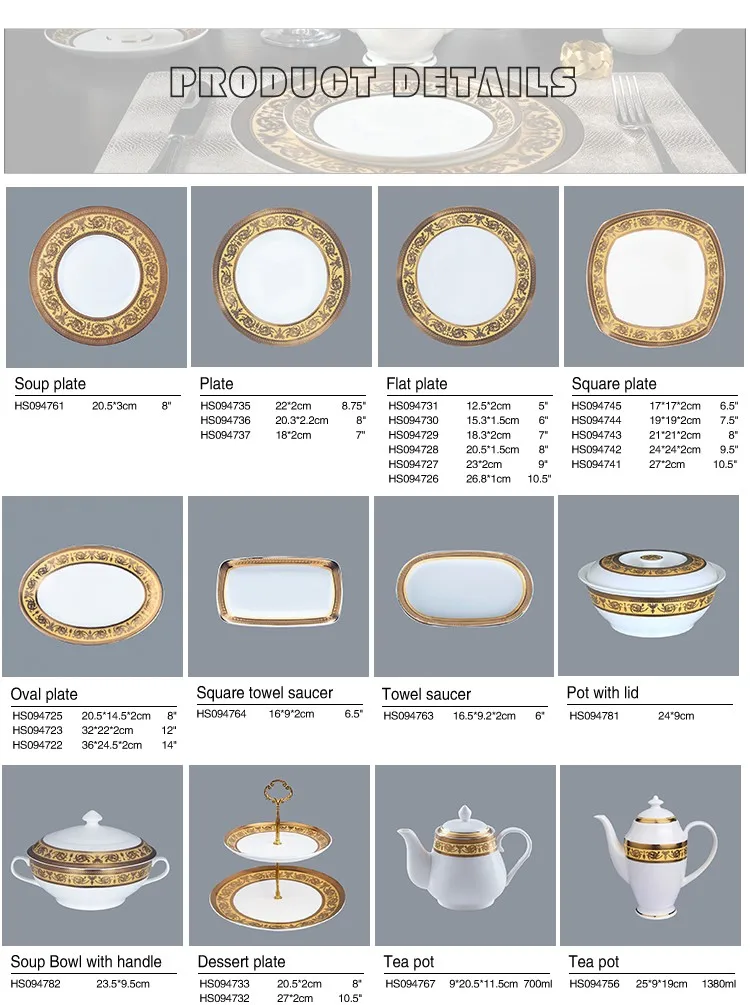 product-Two Eight-luxury decalceramic plates dishes restaurant crockeryfine bone china-img-1