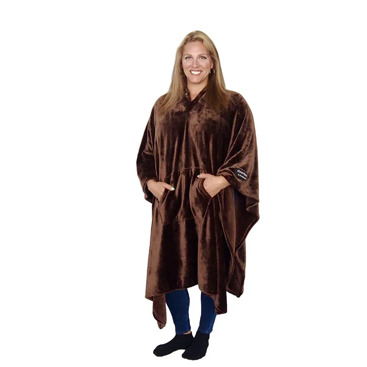 Poncho Blanket Custom Fleece Wearable Throw Blanket Buy Poncho