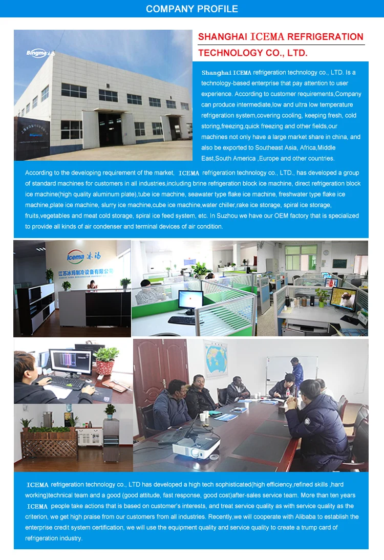 No pollution daily output 10T block ice maker machine