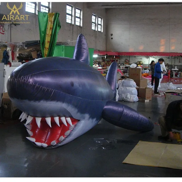 6m Long Inflatable Jaws,Custom Inflatable Shark For Aquarium