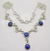 Wholesale lapis lazuli necklace 925 sterling silver handmade fashion jewellery necklace