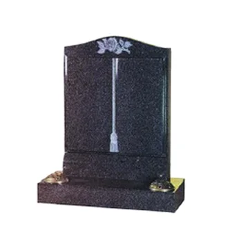 black gravestone