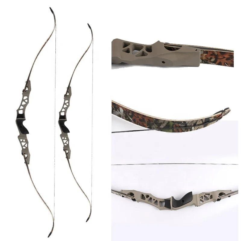 

Laminated limbs aluminum riser archery recurve bow hunting archery take down bow for sale, Camouflage