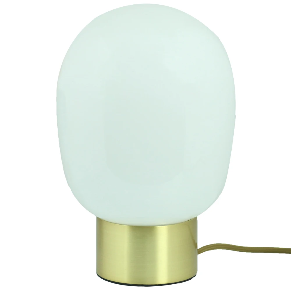 glass lampshade gold table light touch dimmable desk lamp