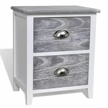 Best Price Iron Wood Shabby Chic Bedside Table View Bed Side