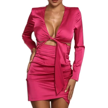 sexy hot pink dress