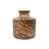Antique Wooden Hand Carved Decorative Vase High Quality Mango Wood Vase
