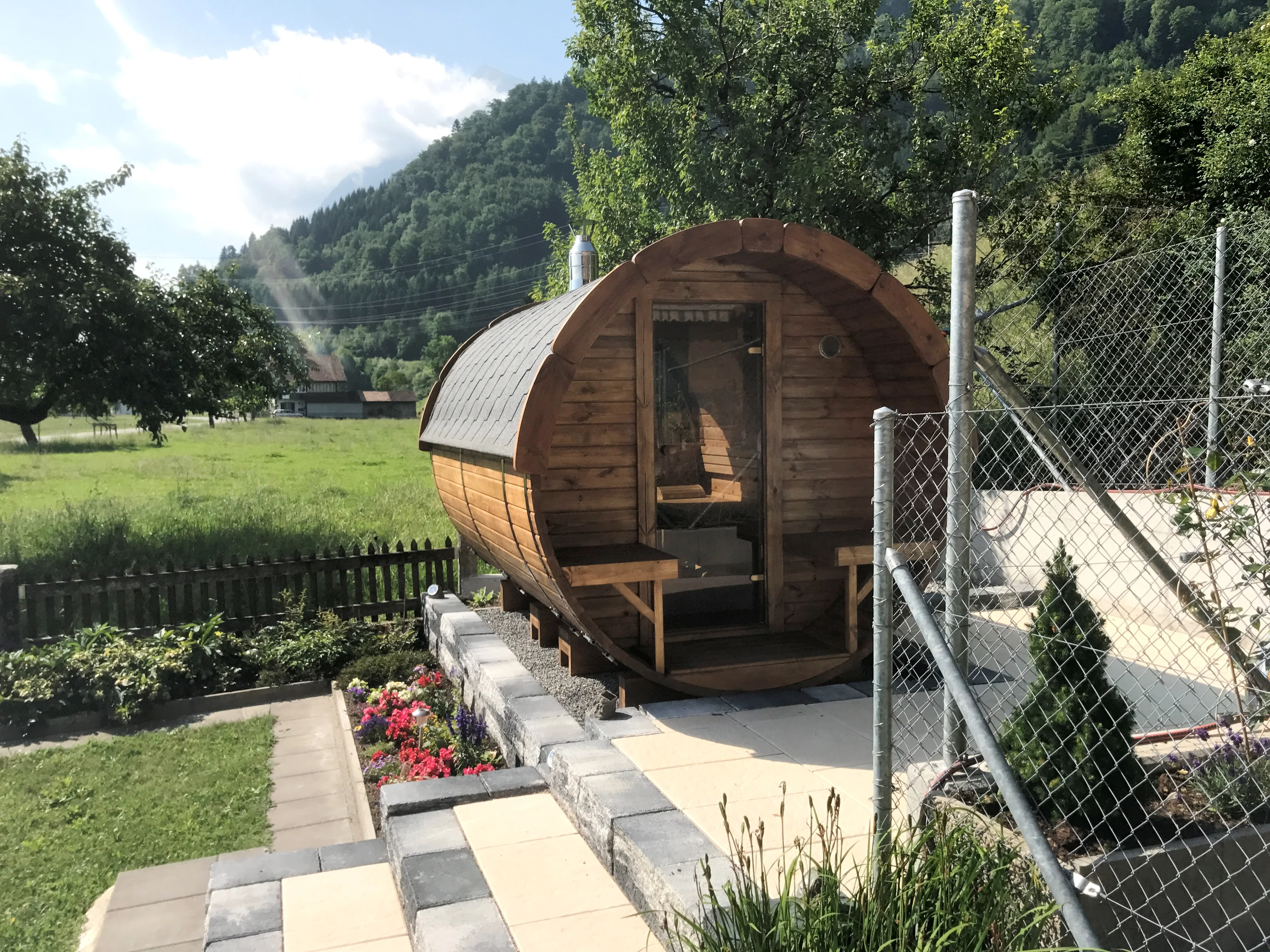 
2018 Design Prefab Portable Sauna Barrel Fass Sauna 