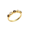 White & Smoky Topaz Hydro Beautiful gemstone Ring