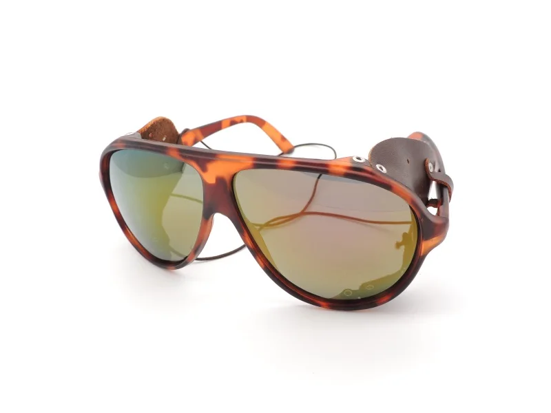 Fashion Aviation Leather Side Shields Sunglasses - Buy Aviation ...