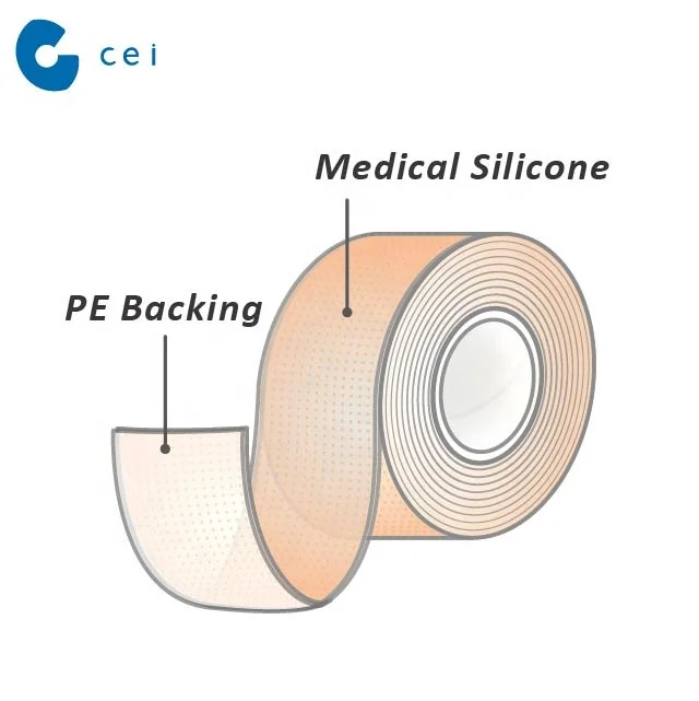 의료 학년 실리콘 젤 접착 테이프 제조 작은 다공성 의료 실리콘 테이프 Buy Silicone Gel Adhesive