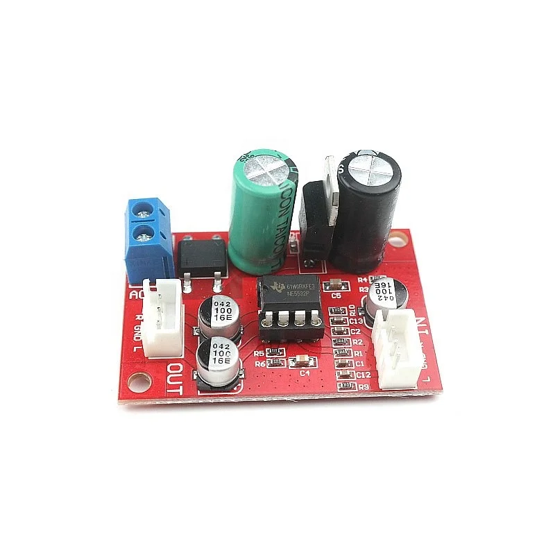 Taidacent Stereo Mic Preamp Dynamic Microphone Stereo Preamp 5532 Op