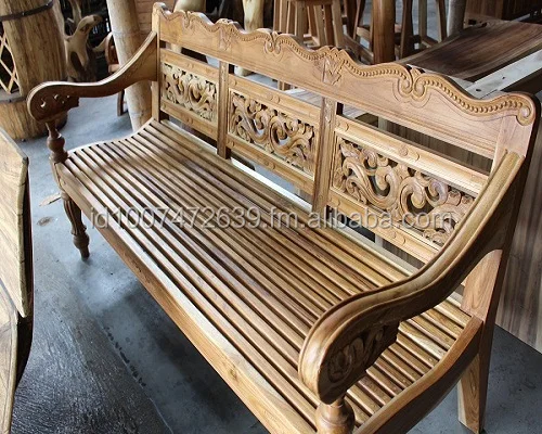 Classic Minimalis Carved Teak Bench Buy Bali Teak Bench Wood
