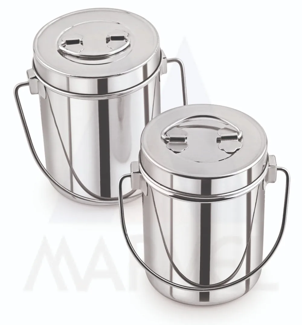 Stainless Steel Kadi Dabba Buy Wire Handle Food Storage Canister