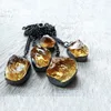 Christmas Presents For Women Wear Rough Citrine Gemstone Jewelry Necklace