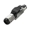 OEM ODM 8p8c certified black color toolless rj45 cat6a cat.6a modular plugs