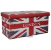 Union Jack Large Folding Storage Ottoman Pouffe