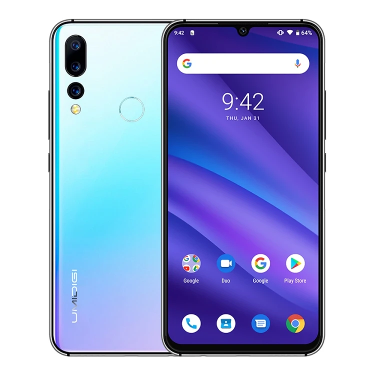 Global Dual 4G Smartphone UMIDIGI A5 Pro Breathing Crystal Mobile Phones, 4GB+32GB Unique Smartphone Products 6.3 inch 4150mAh