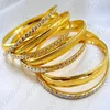 Filigree Art Gold Platinum Plated Designer Artificial Classy Ladies Wear Golden Indian Style Bangles Set