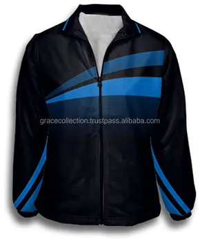 black and blue tracksuit