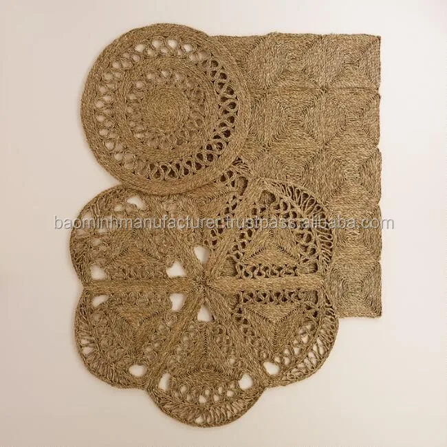 Customized Size Indoor Decorative Square Titles Seagrass And Water ...