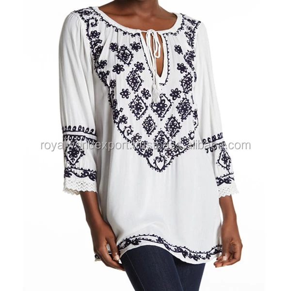 Hot Selling Beach Kaftan Made In India With Embroidery Tunic Buy Beach Chiffon Tunic Kaftanbeach Kaftans Longbeach Kaftans For Women Product On