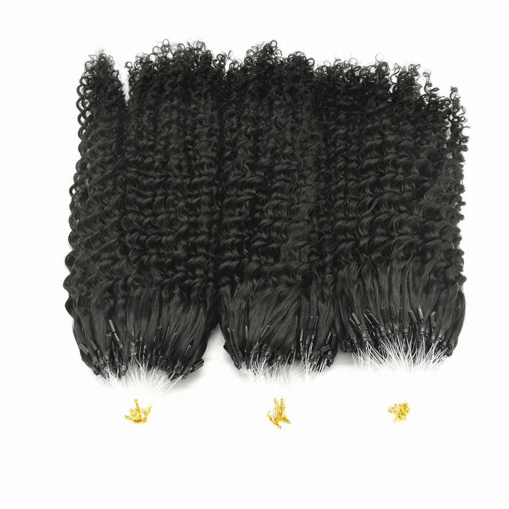 

Hot sale price virgin brazilian human hair extensions microring micro ring hair extensions for blacks, Natural color