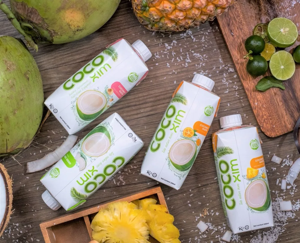 有机椰子水-330ml 和 1000ml 无菌包装-betrmex 或 oem-越南制造-84