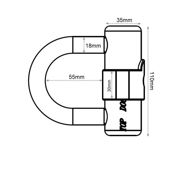 Disc cylinder U lock
