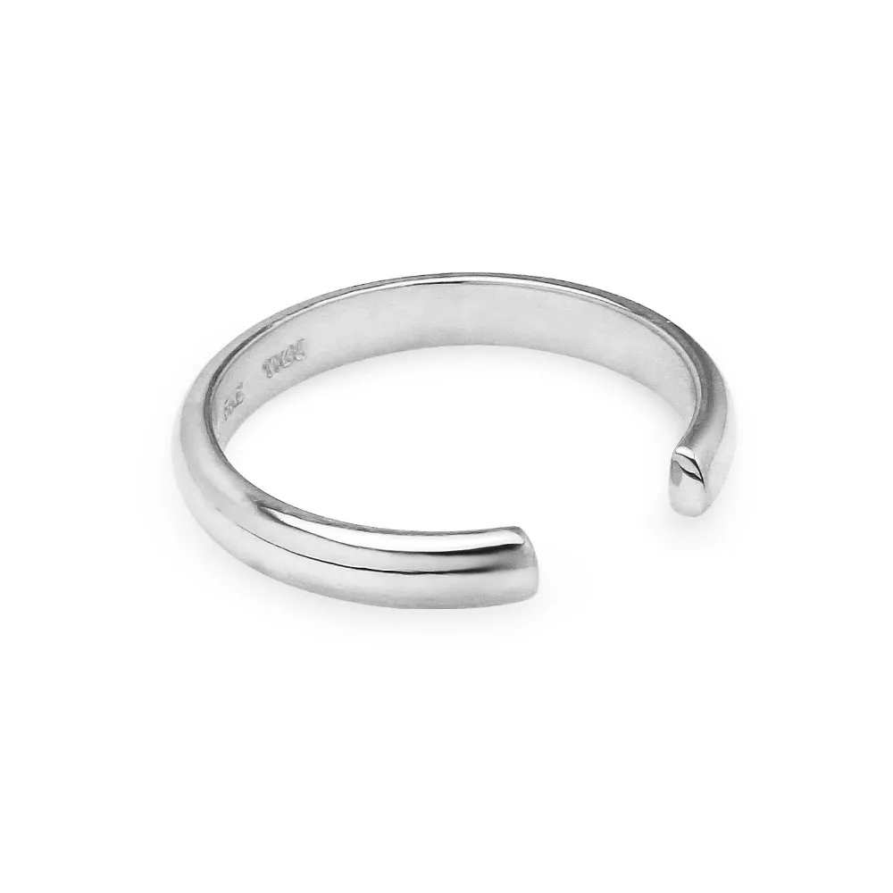 
Sterling Silver Plain Simple Adjustable Toe Ring 