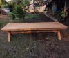 Teak Wood Outdoor Dining Table X Leg Long 2.5 m