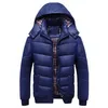 2018 New Jacket Men Autumn Winter Thick Windbreak Coat Solid Top Design Casual Overcoat Outwear Hooded Mens Jacket