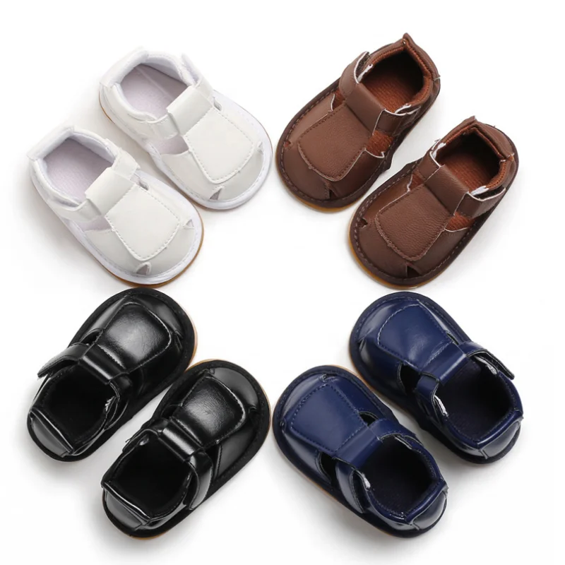 

New Design Baby Sandals Fashion Shoes Boys And Girls Summer Anti-slipping Soft Sole Solid Color 0-18 M Sandals Toddler Shoe