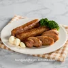 Vegan food sausage with soy protein for plant based diet