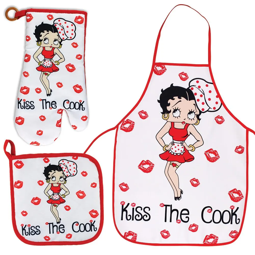 kiss the cook betty boop svg