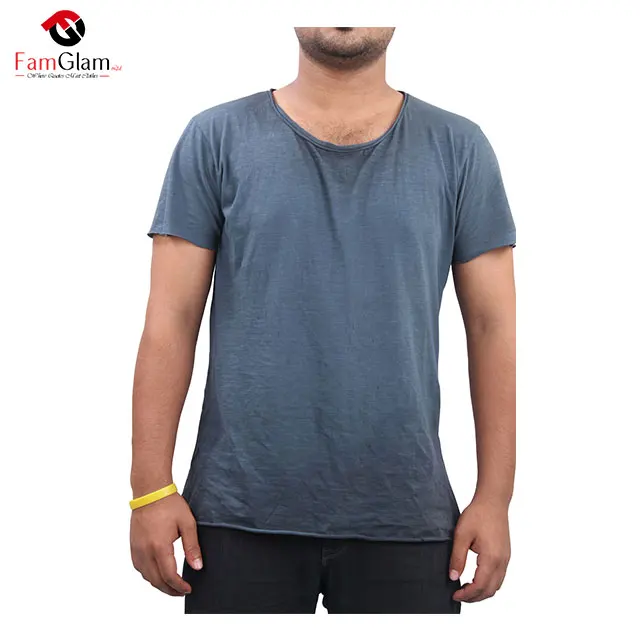 round bottom t shirt mens